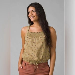 Prana Little Palm Cami‎ Sweet Grass Meadow NWT